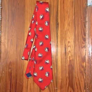 Stafford men’s silk Santa tie